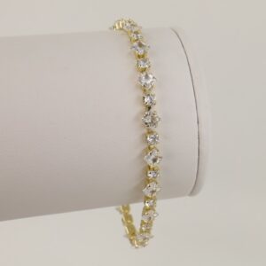 Bratara placata cu aur 14K model BB315 - 19 cm