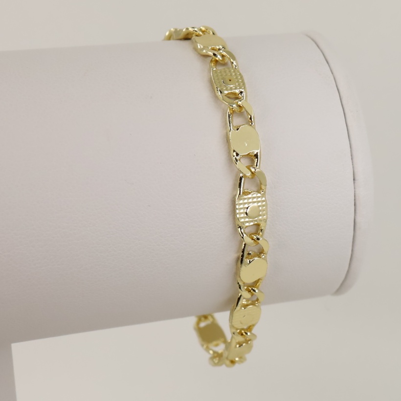 Bratara placata cu aur 14K model BB305 - 19 cm