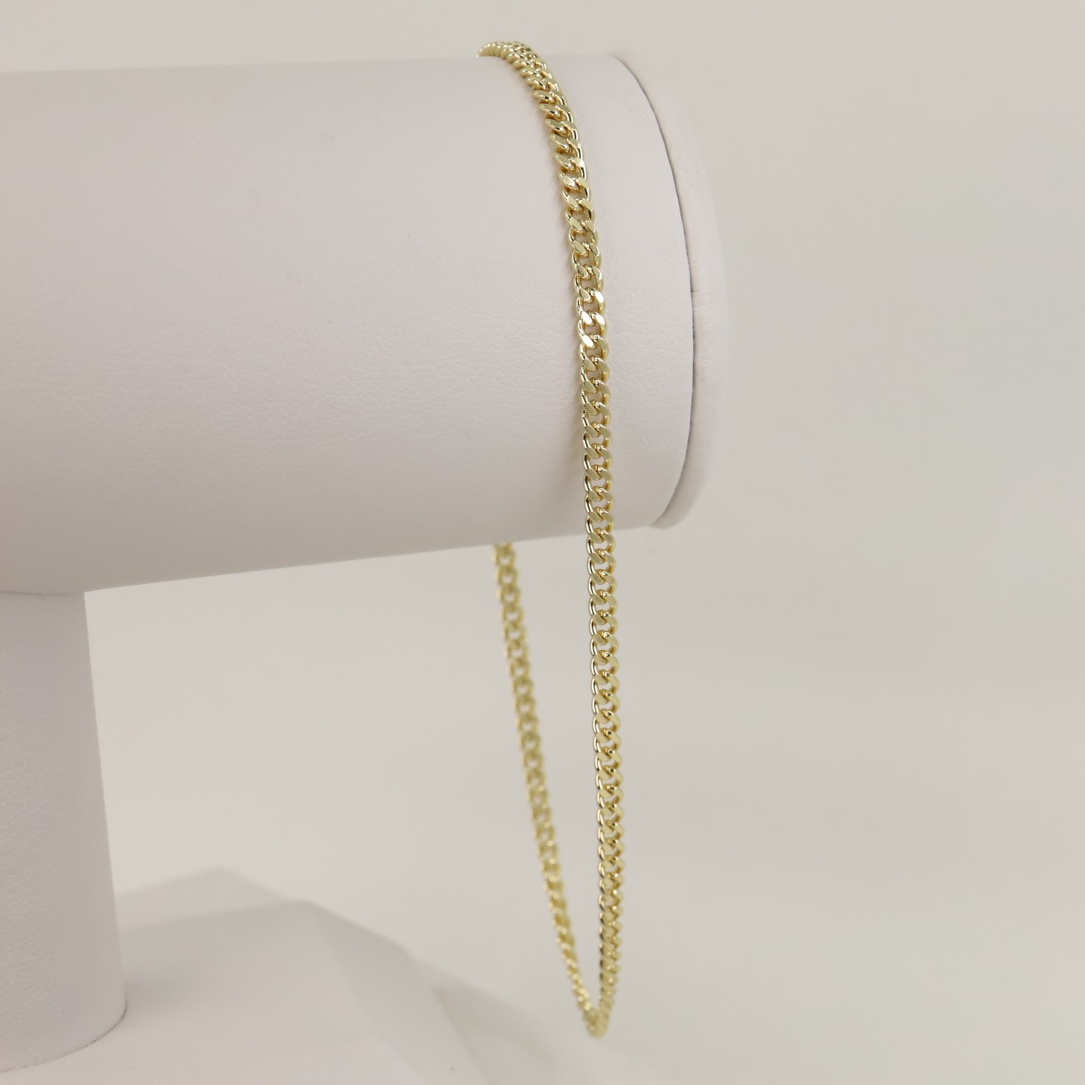 Bratara placata cu aur 14K model BB303 - 27 cm - glezna