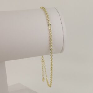 Bratara placata cu aur 14K model BB312 - 27 cm - glezna