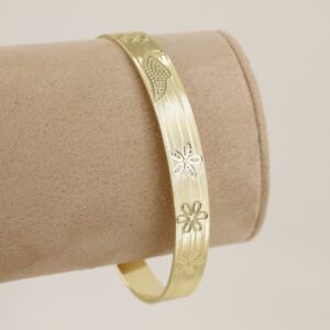 Bratara placata cu aur 14K model BB340 - diametru 7 cm