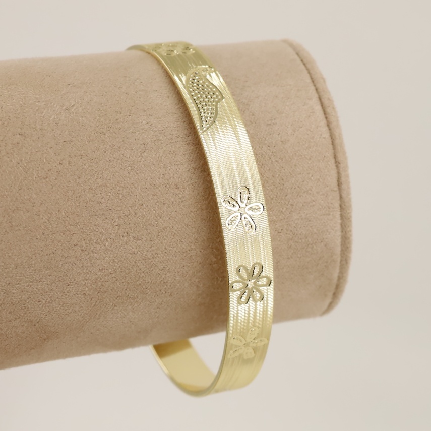 Bratara placata cu aur 14K model BB340 - diametru 7 cm