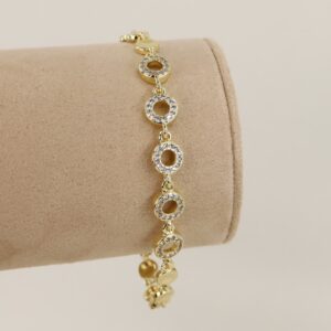 Bratara placata cu aur 14K model BB324 - 19 cm