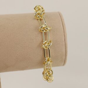 Bratara placata cu aur 14K model BB332 - 21 cm