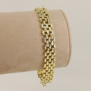 Bratara placata cu aur 14K model BB334 - 19 cm