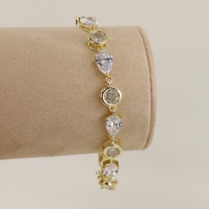 Bratara placata cu aur 14K model BB335 - 19 cm