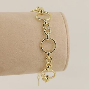 Bratara placata cu aur 14K model BB323 - 21 cm