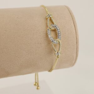 Bratara placata cu aur 14K model BB339 - reglabila