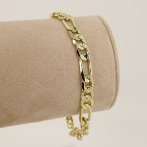 Bratara placata cu aur 14K model BB330 - 19 cm