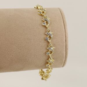 Bratara placata cu aur 14K model BB331 - 19 cm