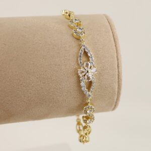 Bratara placata cu aur 14K model BB327 - 21 cm