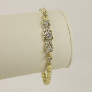 Bratara placata cu aur 14K model BB356 - 19 cm