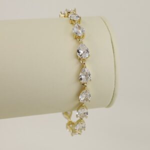 Bratara placata cu aur 14K model BB350 - 19 cm