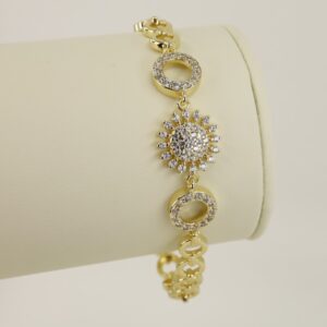 Bratara placata cu aur 14K model BB348 - 19 cm