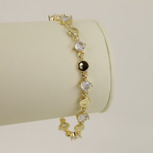 Bratara placata cu aur 14K model BB352 - 19 cm