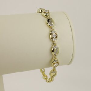 Bratara placata cu aur 14K model BB345 - 19 cm