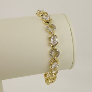 Bratara placata cu aur 14K model BB355 - 19 cm