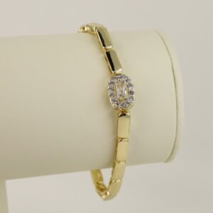 Bratara placata cu aur 14K model BB343 - 21 cm