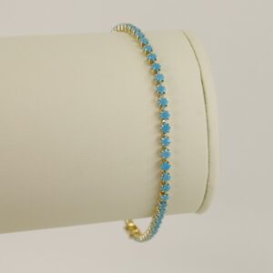 Bratara placata cu aur 14K model BB346 - 19 cm