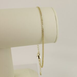 Bratara placata cu aur 14K model BB358 - 27 cm - glezna