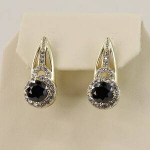 Cercei placati cu aur 14K model CJ286 - 1,8 cm