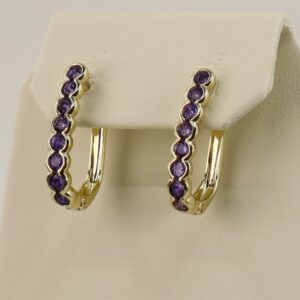 Cercei placati cu aur 14K model CJ278 - 1,7 cm