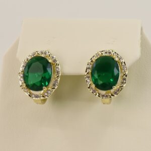 Cercei placati cu aur 14K model CJ265 - 1,4 cm