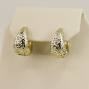 Cercei placati cu aur 14K model CJ251 - 1 cm