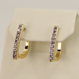 Cercei placati cu aur 14K model CJ290 - 1,7 cm