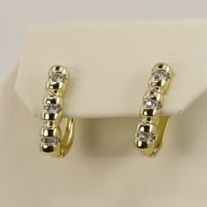 Cercei placati cu aur 14K model CJ258 - 1,5 cm