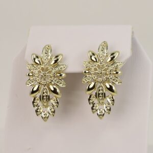 Cercei placati cu aur 14K model CJ340 - 2,5 cm