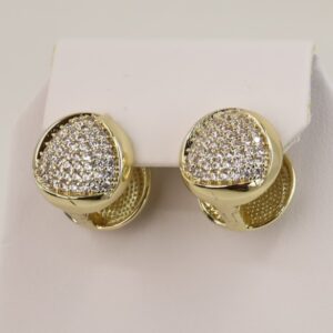 Cercei placati cu aur 14K model CJ329 - 0,8 cm