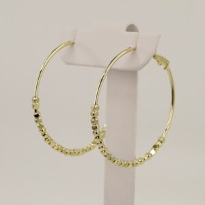 Cercei placati cu aur 14K model CJ345 - 4 cm