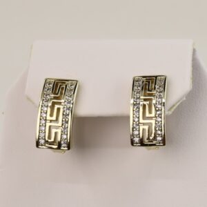 Cercei placati cu aur 14K model CJ313 - 1,4 cm