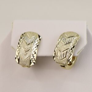 Cercei placati cu aur 14K model CJ337 - 1,4 cm