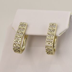 Cercei placati cu aur 14K model CJ326 - 1,4 cm