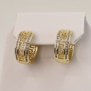 Cercei placati cu aur 14K model CJ313 - 1,4 cm