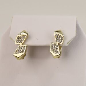 Cercei placati cu aur 14K model CJ306 - 1,3 cm