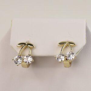 Cercei placati cu aur 14K model CJ344 - 1,4 cm