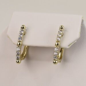 Cercei placati cu aur 14K model CJ325 - 1,6 cm