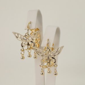 Cercei placati cu aur 14K model CJ379 - 3 cm