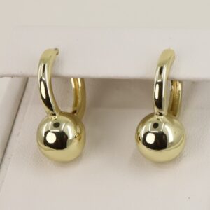 Cercei placati cu aur 14K model CJ358 - 1,8 cm