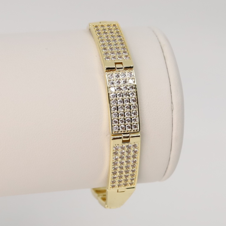 Bratara placata cu aur 14K model BF611 - 19 cm