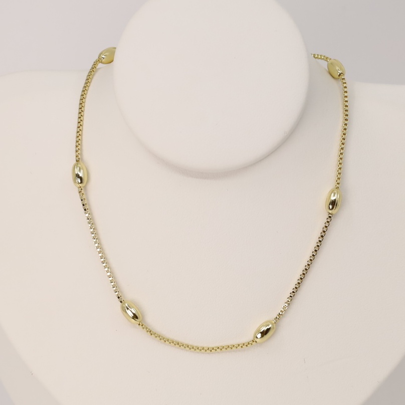 Lant placat cu aur 14K Model EEL066 - 50 cm