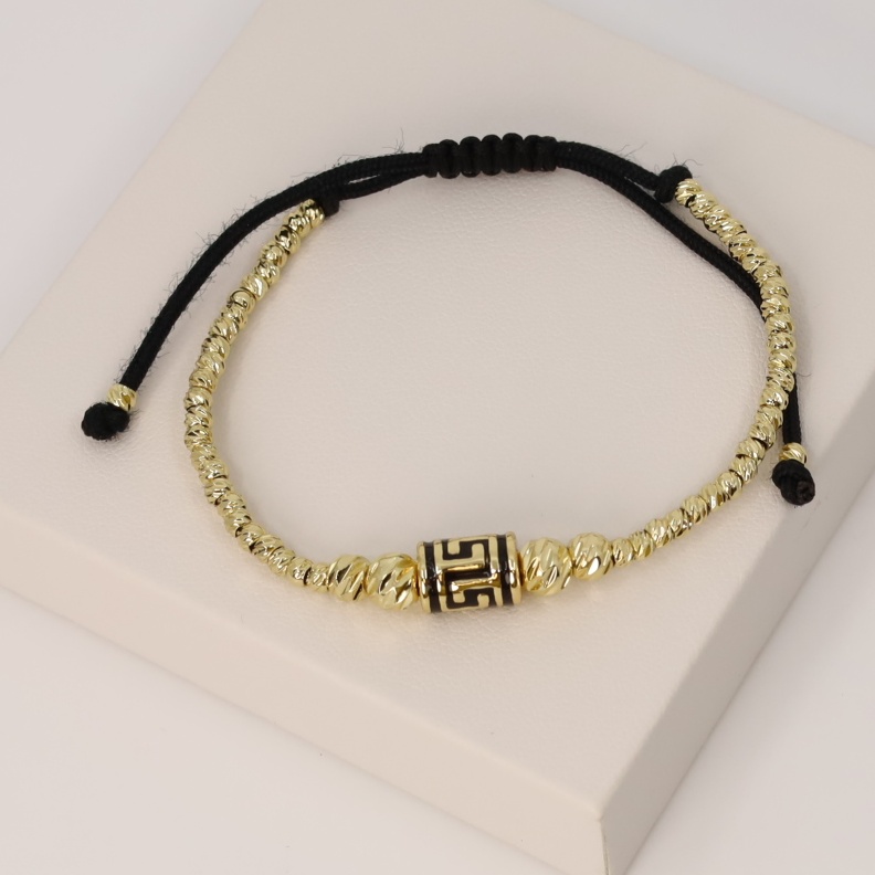 Bratara placata cu aur 14K model EBB021 - reglabila - model unisex