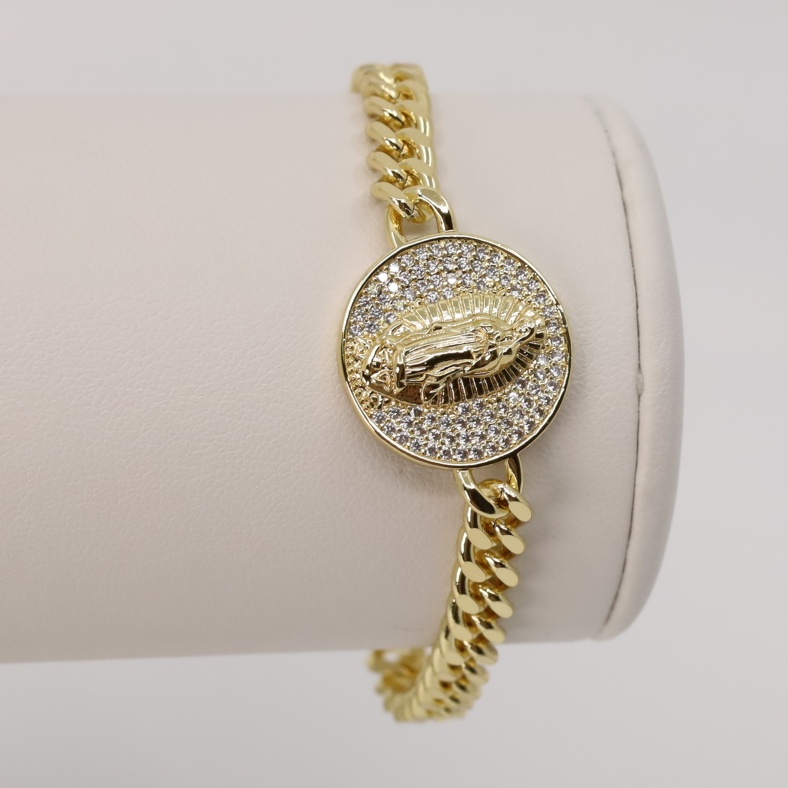 Bratara placata cu aur 14K model BF025 - dimensiune 19 cm