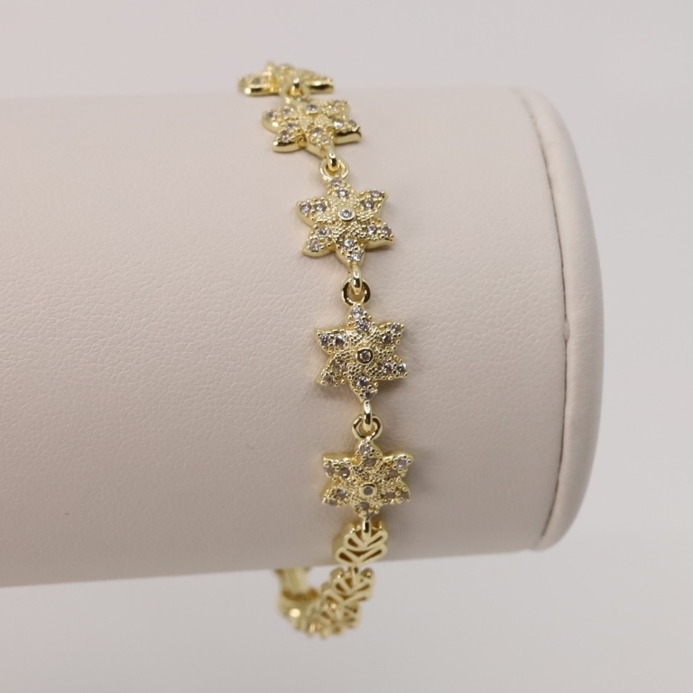 Bratara placata cu aur 14K model BF032 - dimensiune 19 cm