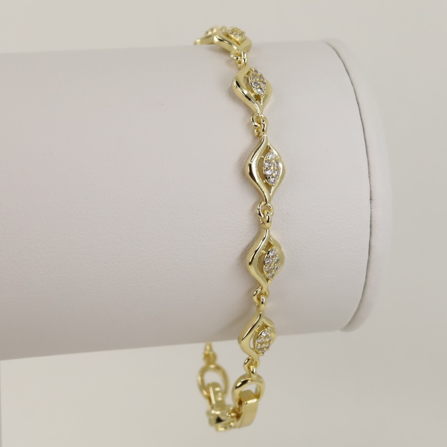 Bratara placata cu aur 14K model BF009 - dimensiune 19 cm