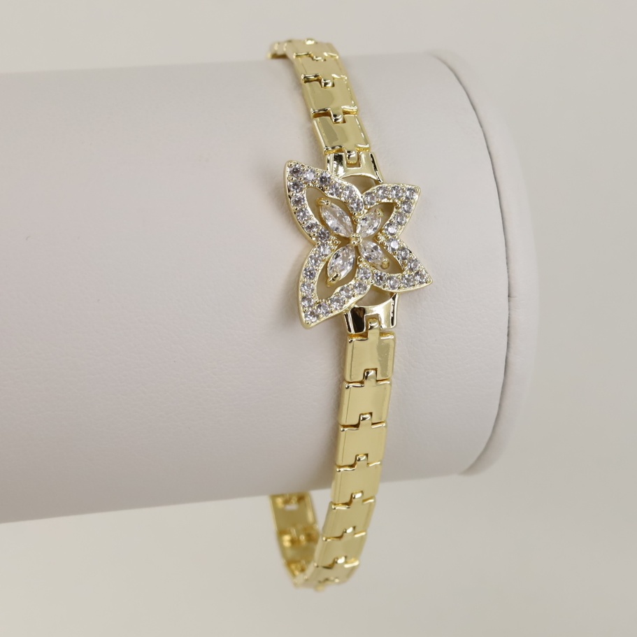 Bratara placata cu aur 14K model BF015 - dimensiune 19 cm