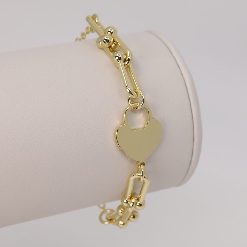 Bratara placata cu aur 14K model BF067 - dimensiune 21 cm